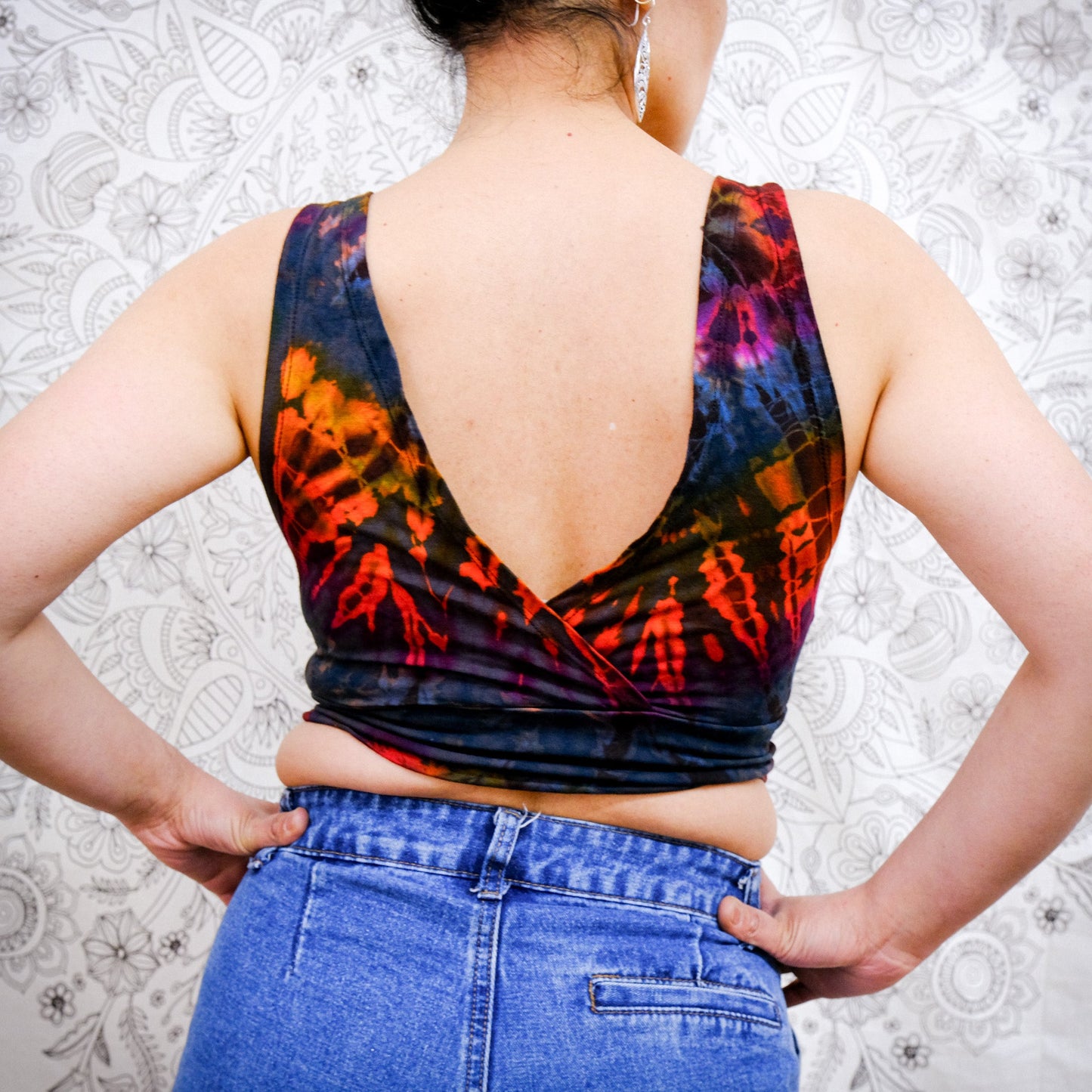 Tie Dye Boho Crop Top