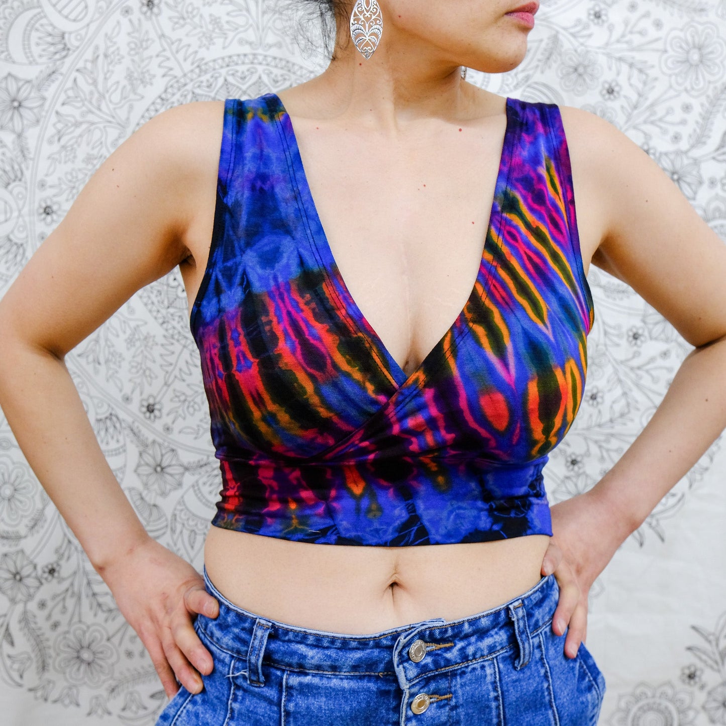 Tie Dye Boho Crop Top