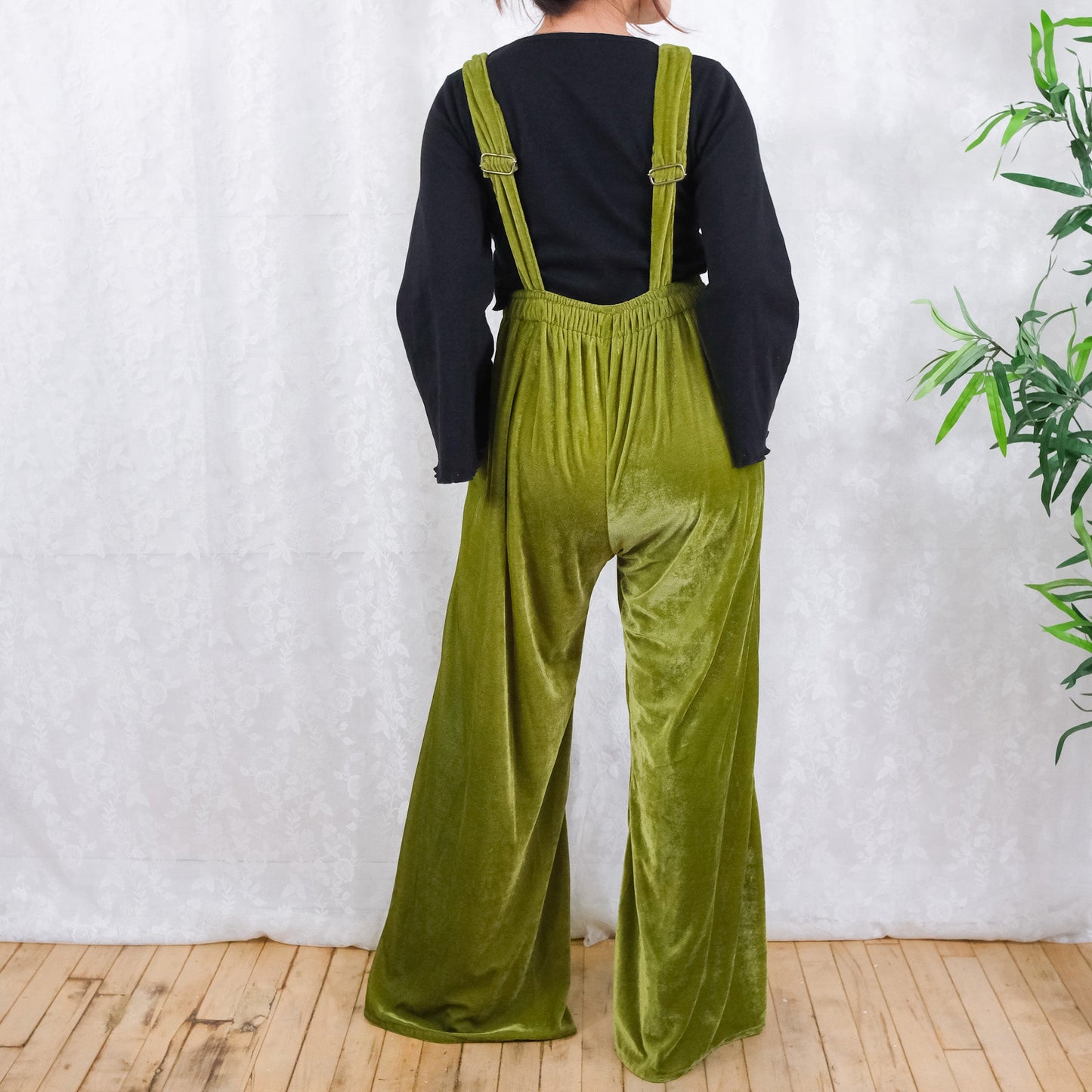 Whimsy Velvet Wide Leg Jumpsuit