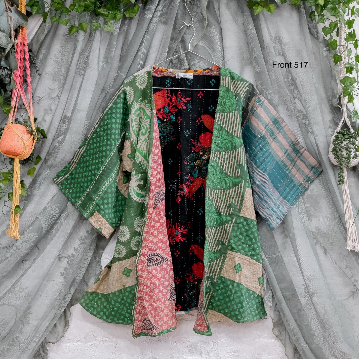 Kantha Short Kimono