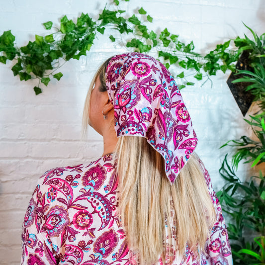 Boho Floral Square Headwraps (Pack of 5)