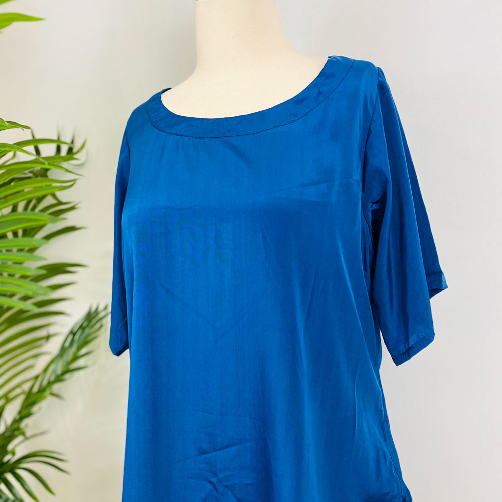 Recycled Silk Casual Top