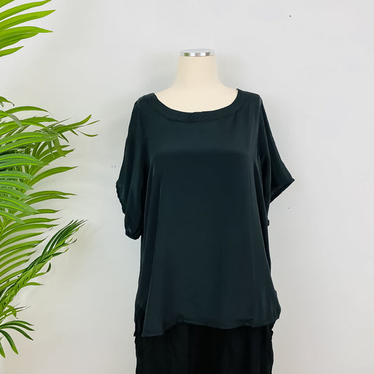 Recycled Silk Casual Top