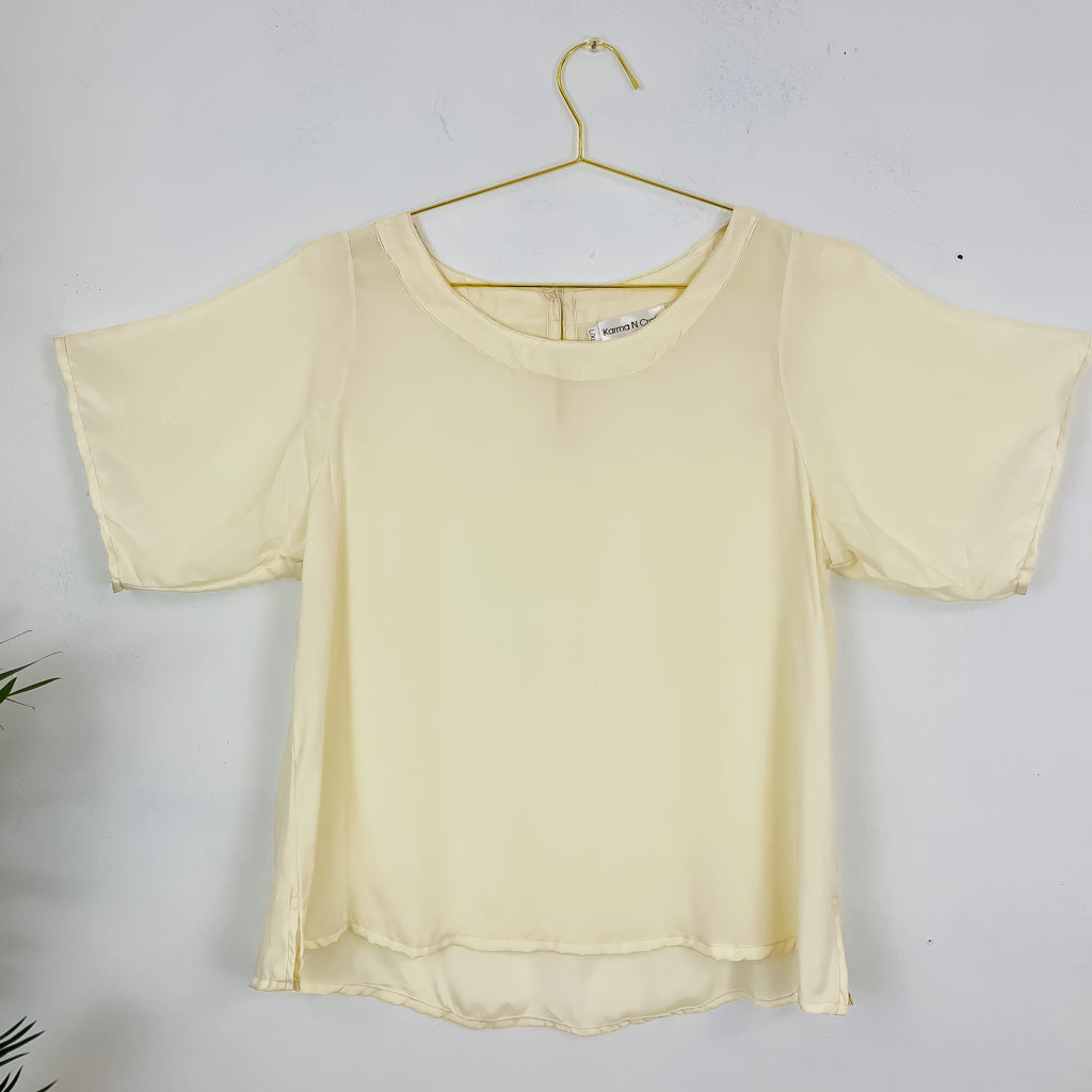 Recycled Silk Casual Top