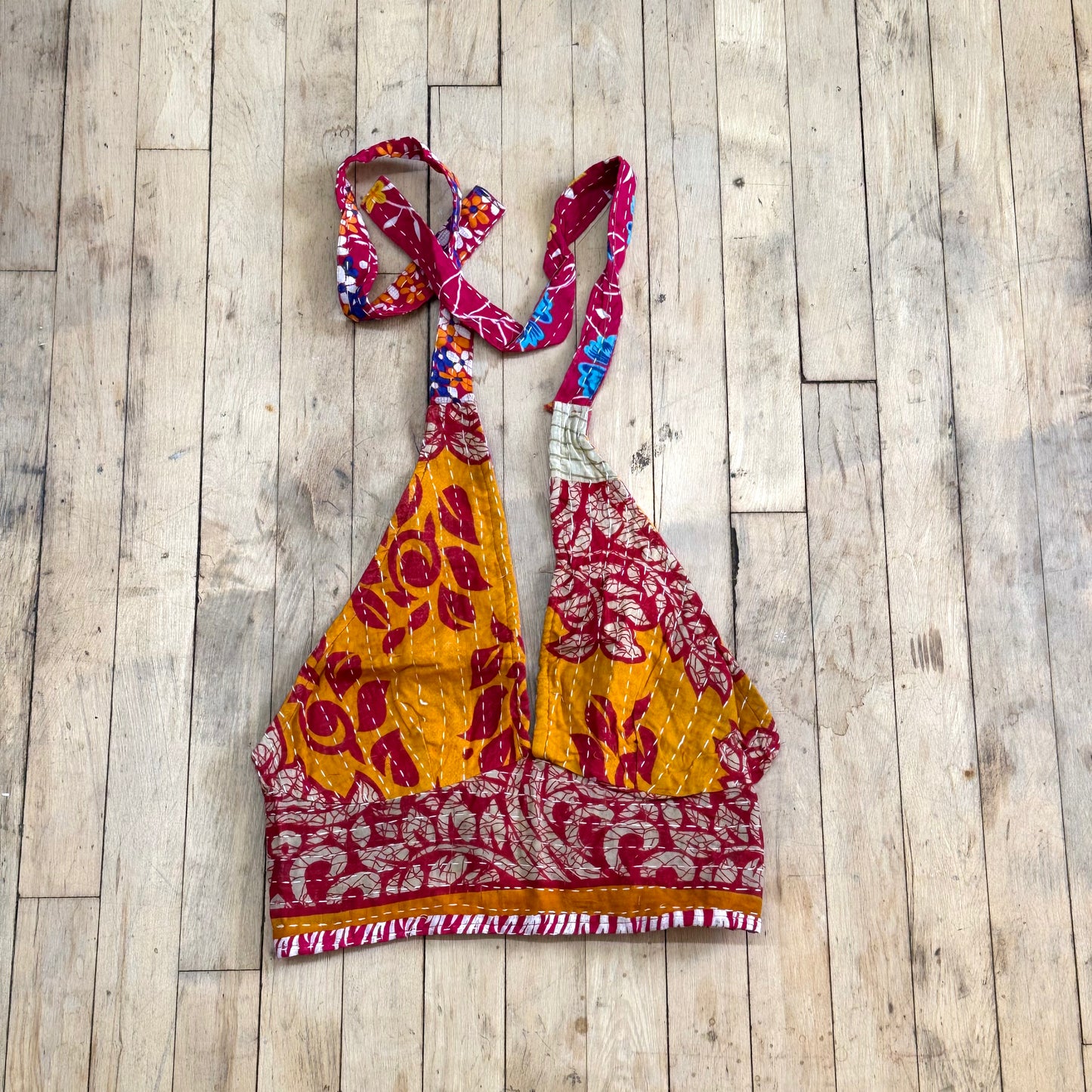 Kantha Summer Boho Halter Top