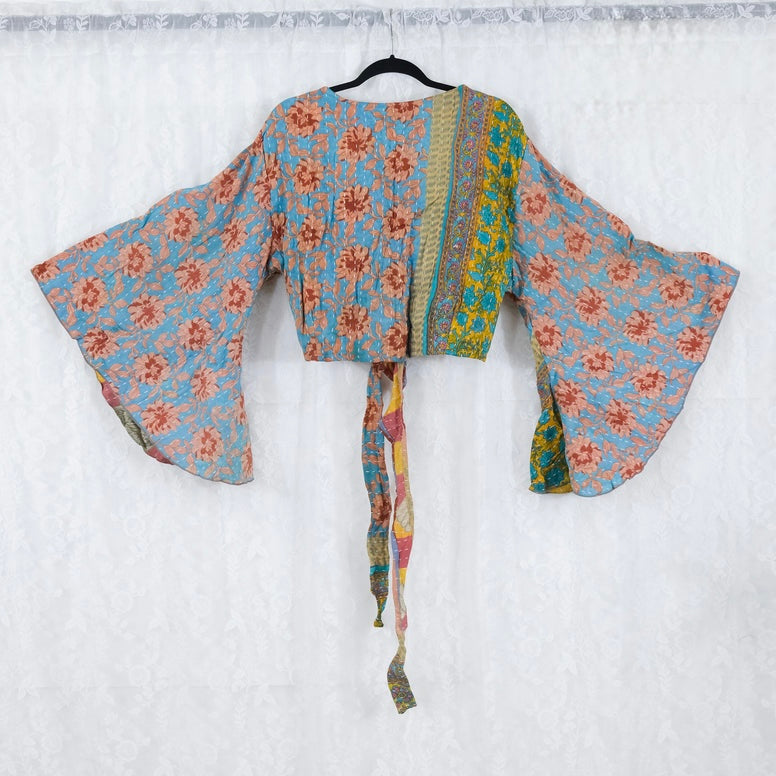 Kantha Boho Wrap Top