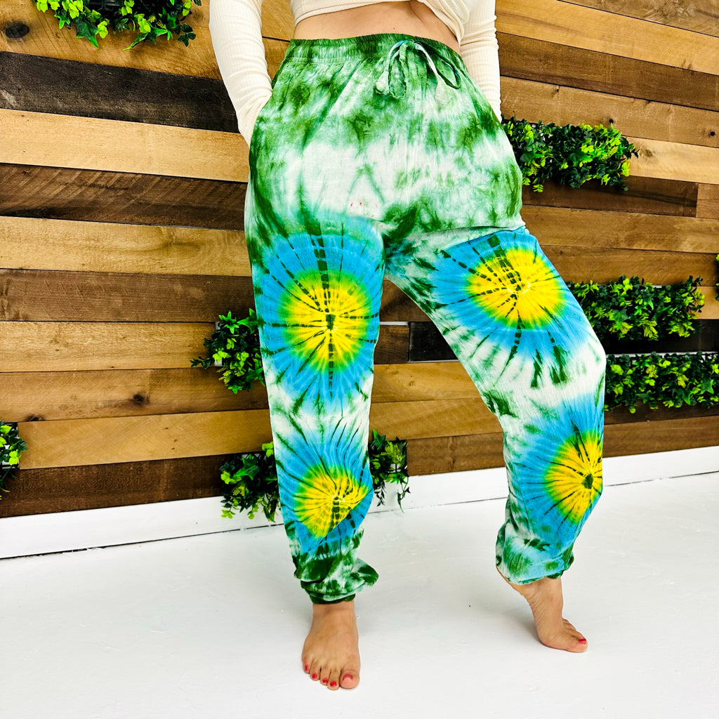 Tie Dye Cotton Festival  Pants